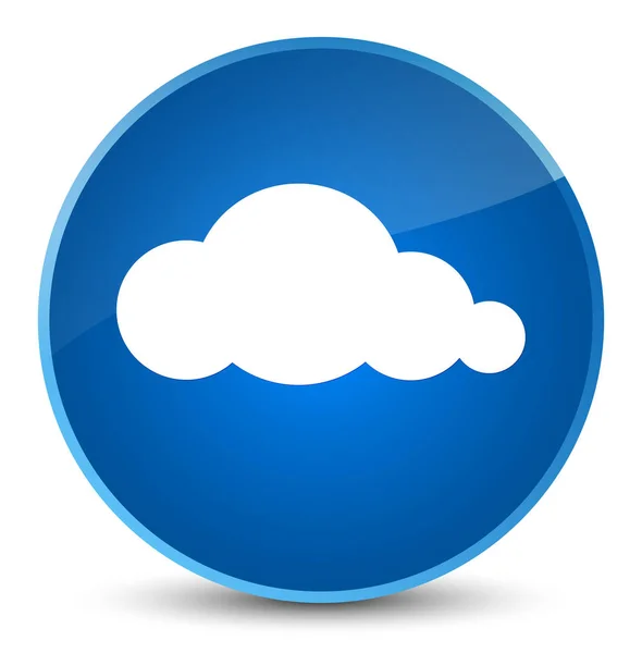 Значок хмари елегантна синя кругла кнопка — стокове фото