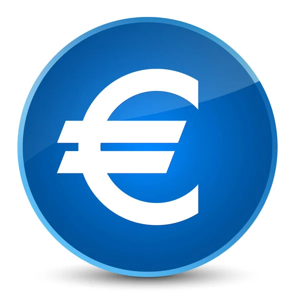 Euro sign icon elegant blue round button — Stock Photo, Image