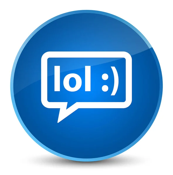 Lol bubble icon elegante blaue runde Taste — Stockfoto