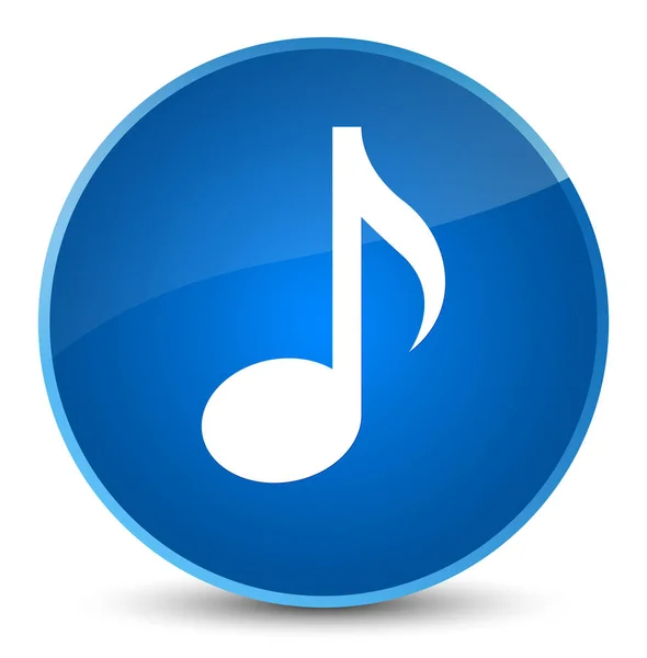 Hudební ikona elegantní modré kulaté tlačítko — Stock fotografie