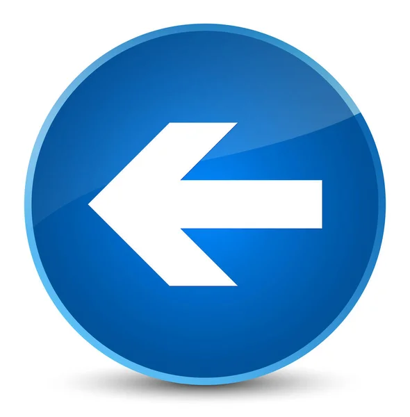 Back arrow icon elegant blue round button — Stock Photo, Image