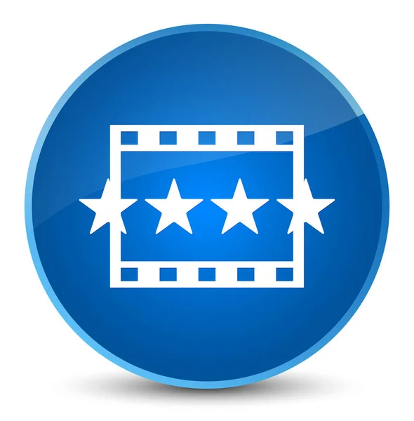 Movie reviews icon elegant blue round button