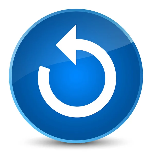 Yenile ok simgesi zarif mavi yuvarlak düğmesi — Stok fotoğraf