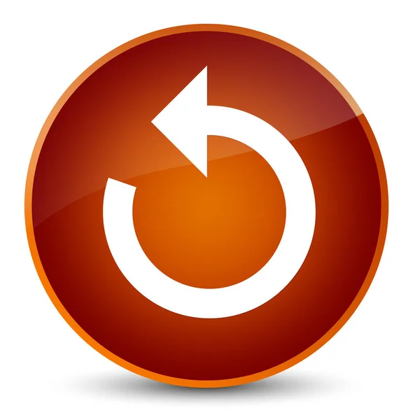 Refresh arrow icon elegant brown round button — Stock Photo, Image