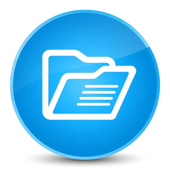 Složka ikona elegantní azurová modrá kulaté tlačítko — Stock fotografie