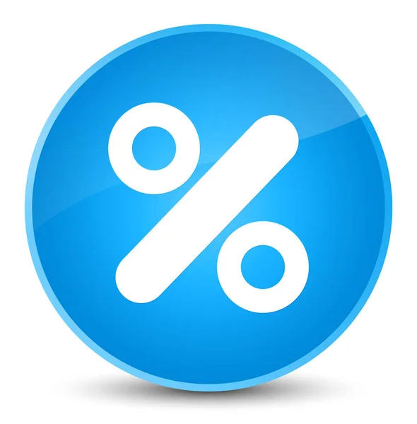 Discount icon elegant cyan blue round button — Stock Photo, Image