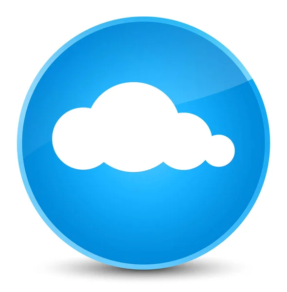 Chmura ikona elegancki cyan niebieski okrągły przycisk — Zdjęcie stockowe