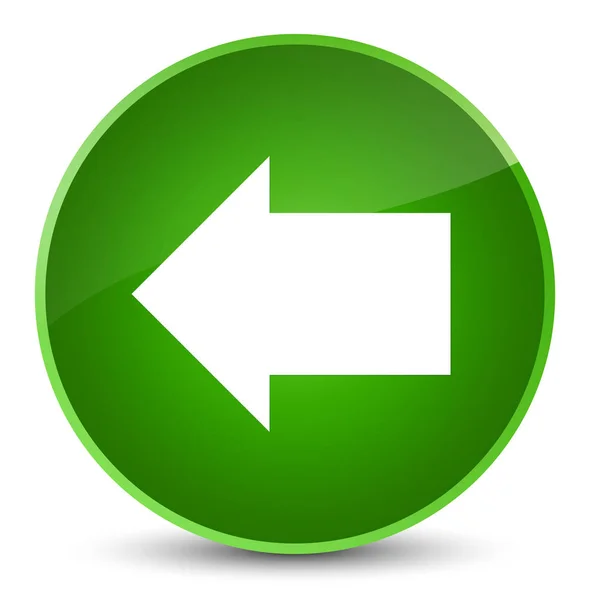 Geri ok simgesi zarif yeşil yuvarlak düğmesi — Stok fotoğraf