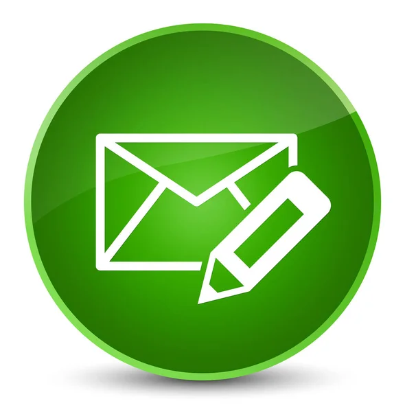 Edit email icon elegant green round button