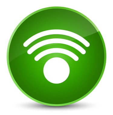 WiFi kutsal kişilerin resmi zarif yeşil yuvarlak düğme