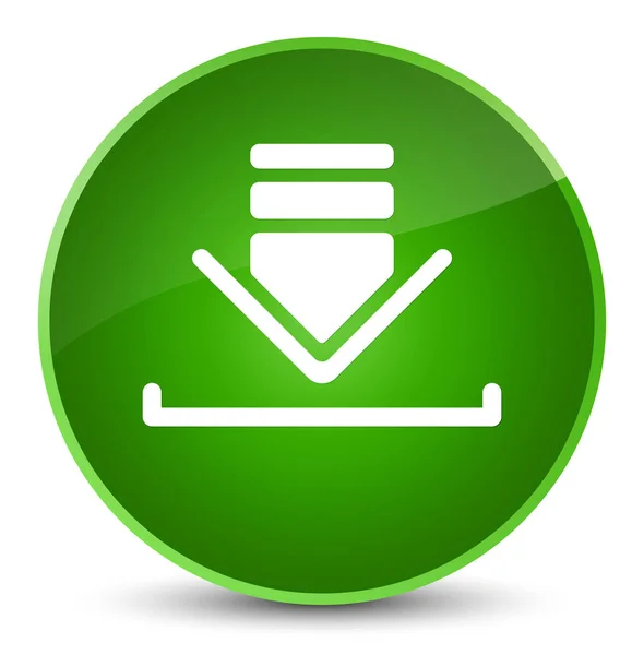 Elegante groene ronde knoop van het pictogram downloaden — Stockfoto