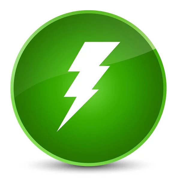 Elektryczność ikona elegancki zielony okrągły przycisk — Zdjęcie stockowe