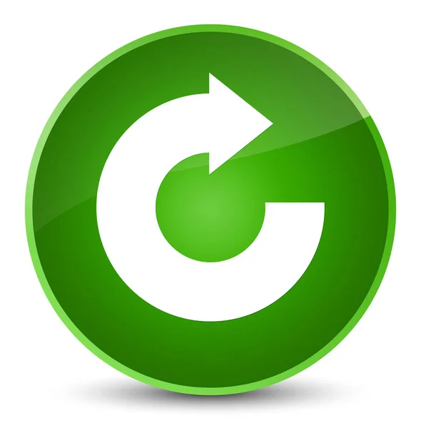 Reply arrow icon elegant green round button — Stock Photo, Image