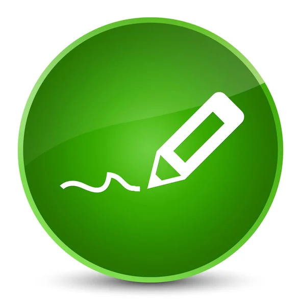 Zarejestruj się ikona elegancki zielony okrągły przycisk — Zdjęcie stockowe
