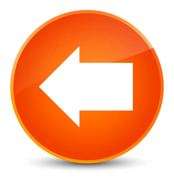 Terug pijl pictogram elegante oranje, ronde knop — Stockfoto
