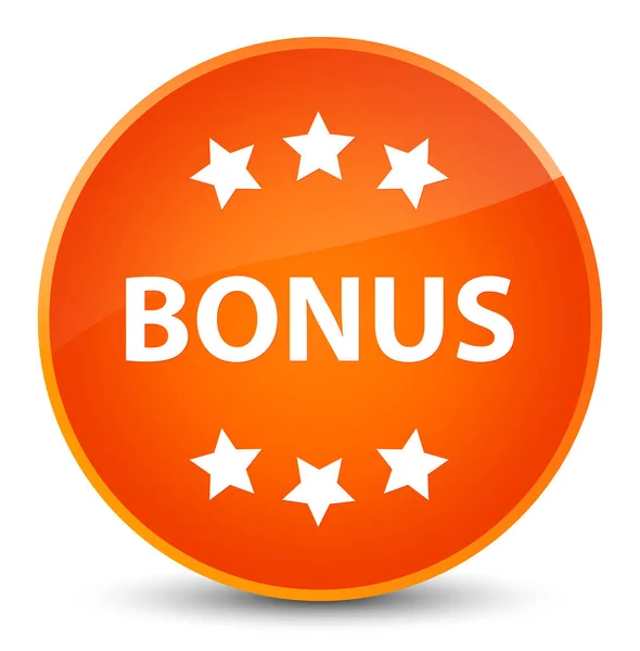 Bonus icon elegant orange round button — Stock Photo, Image