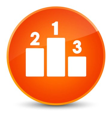 Podyum kutsal kişilerin resmi zarif turuncu yuvarlak düğme