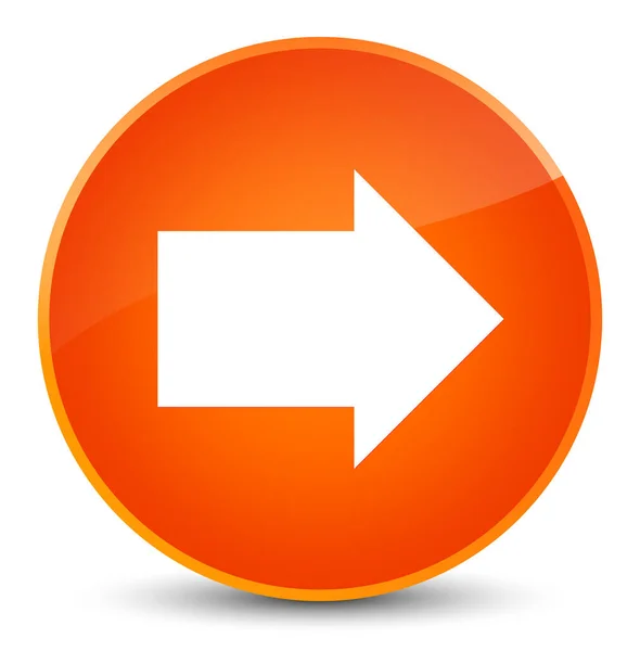 Наступна піктограма стрілки елегантна помаранчева кругла кнопка — стокове фото