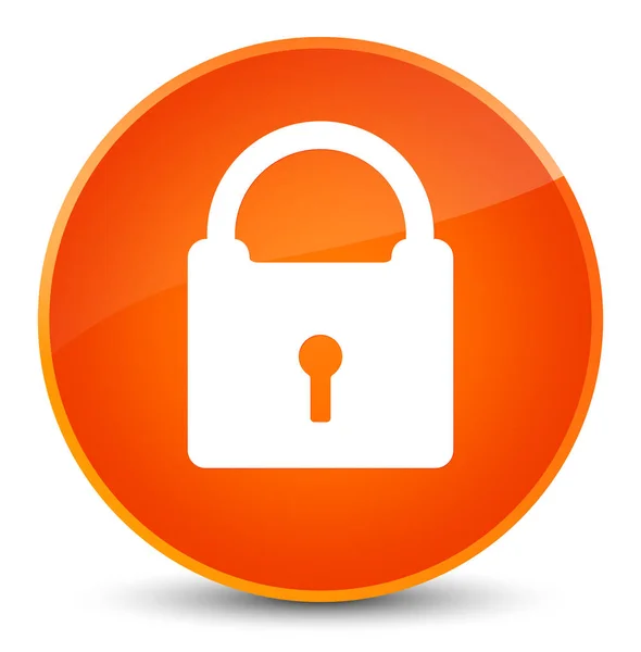 Hangslot elegante oranje ronde knoop van het pictogram — Stockfoto