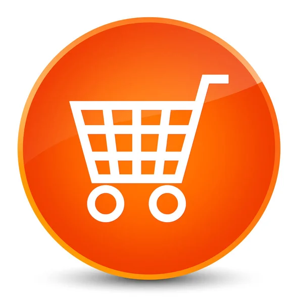 Icono de comercio electrónico elegante botón redondo naranja — Foto de Stock