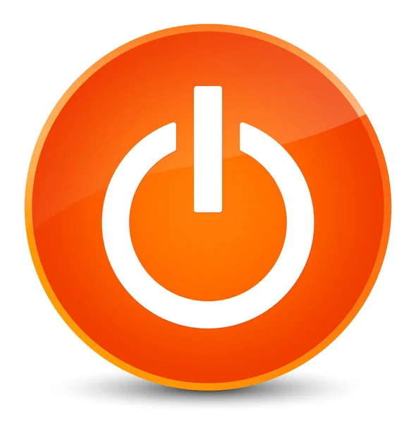 Power-Symbol elegante orange runde Taste — Stockfoto