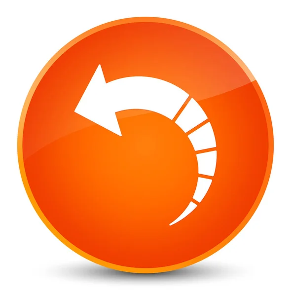 Back arrow icon elegant orange round button — Stock Photo, Image