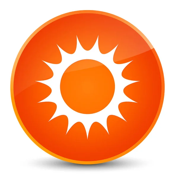 Sonne Symbol elegante orange runde Taste — Stockfoto