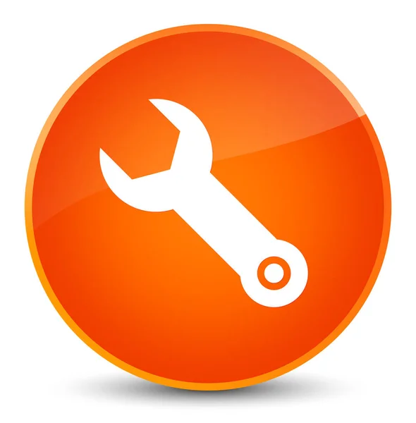 Llave icono elegante naranja botón redondo —  Fotos de Stock