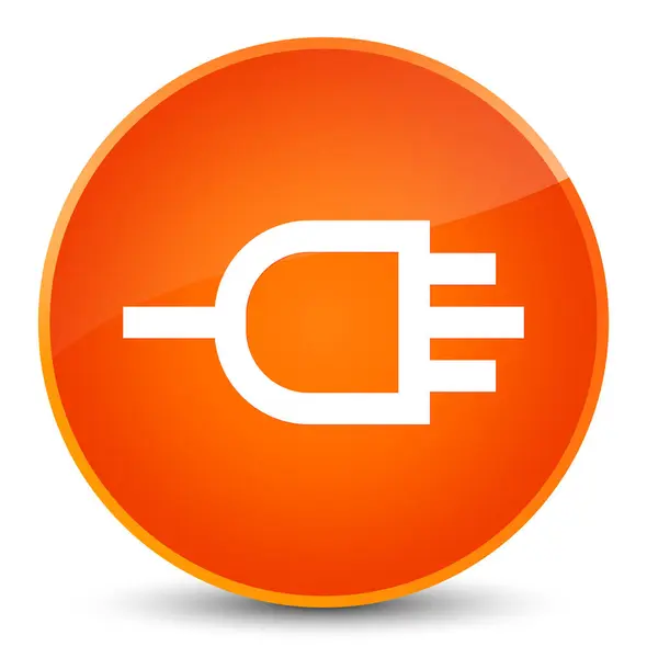 Connect icon elegante orange runde Taste — Stockfoto