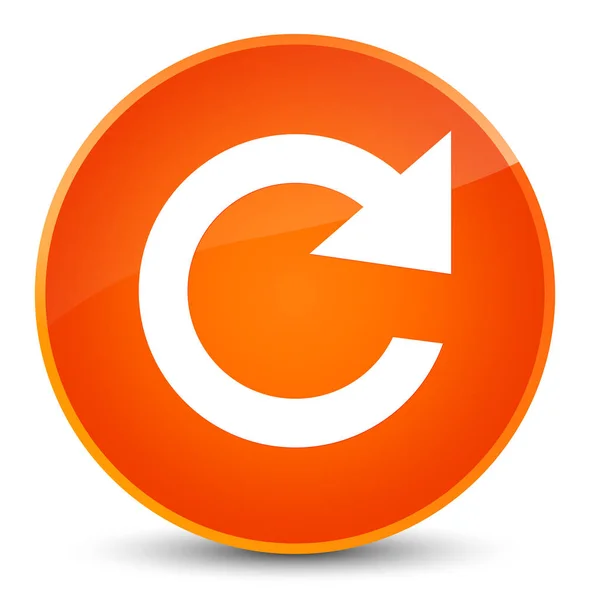 Rotera ikonen eleganta orange runda knappen svara — Stockfoto