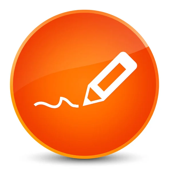 Zarejestruj się eleganckie pomarańczowy przycisk Okrągła ikona — Zdjęcie stockowe
