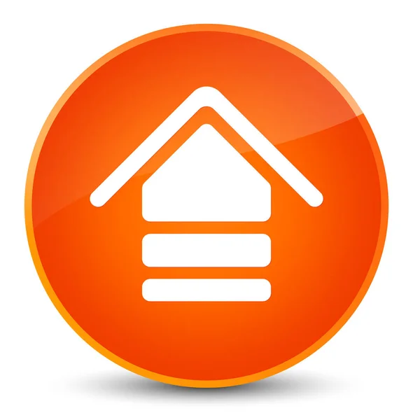 Upload icon elegant orange round button — Stock Photo, Image