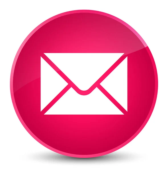 E-Mail-Symbol eleganter rosa runder Knopf — Stockfoto