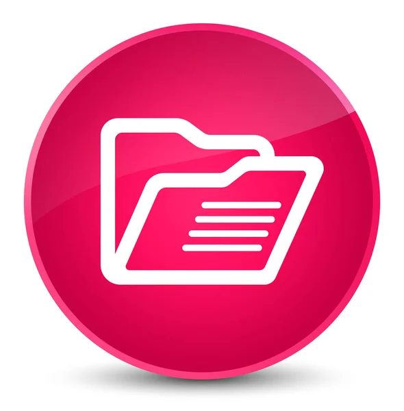 Folder icon elegant pink round button — Stock Photo, Image