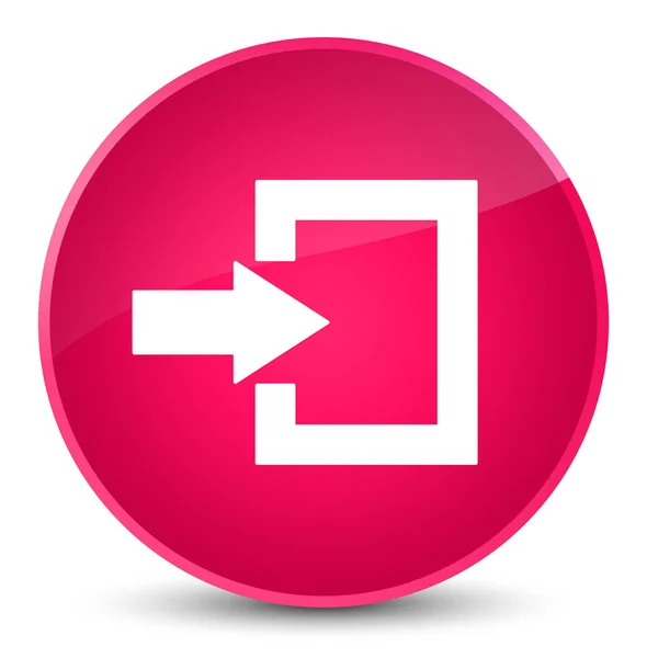 Login icon elegant pink round button