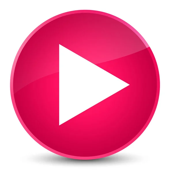 Play icon elegant pink round button