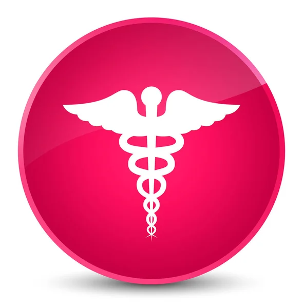 医療のアイコン エレガントなピンクの丸いボタン — ストック写真