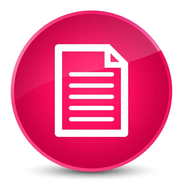 Ícone de página elegante botão redondo rosa — Fotografia de Stock
