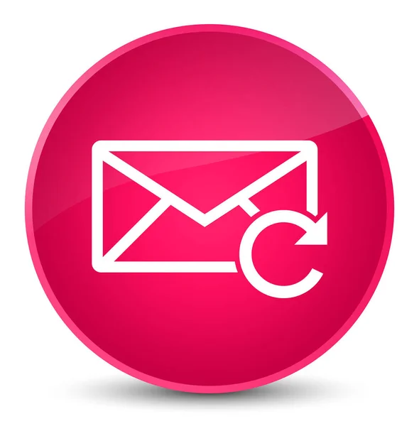 Atualizar ícone de e-mail elegante botão redondo rosa — Fotografia de Stock