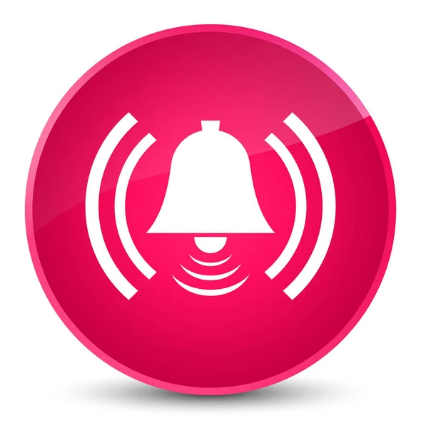 Alarm icon elegant pink round button — Stock Photo, Image