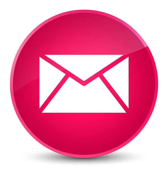 E-Mail-Symbol eleganter rosa runder Knopf — Stockfoto