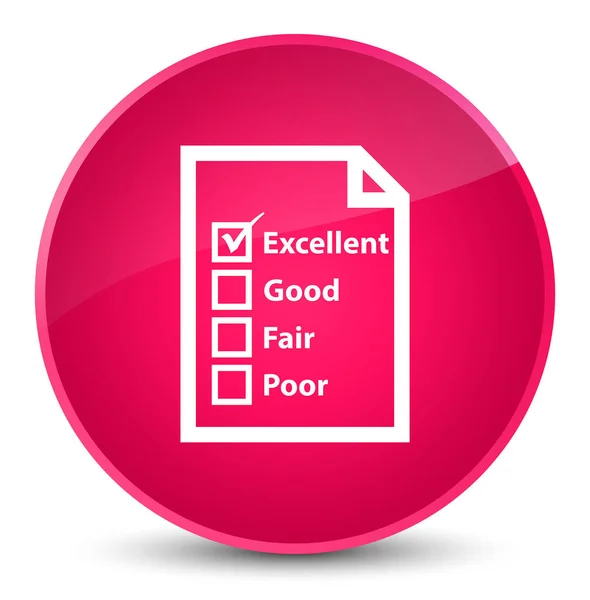 Questionnaire icon elegant pink round button