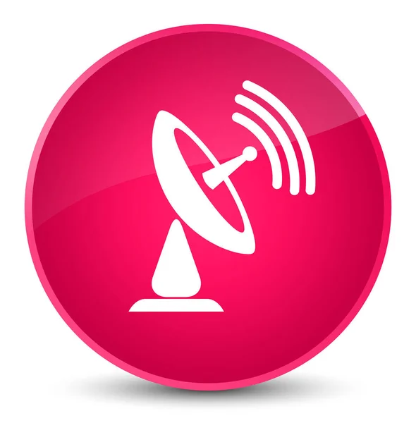 Satelitní mísa elegantní růžové kulaté tlačítko — Stock fotografie