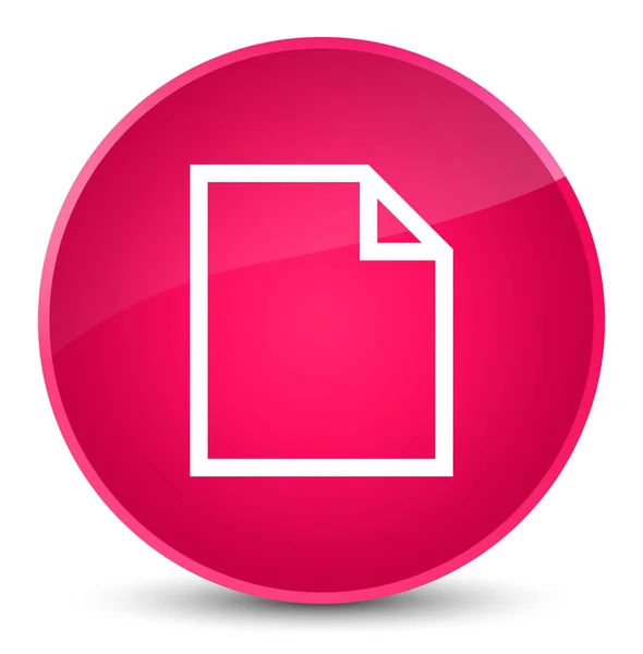 Leere Seite Symbol elegante rosa runde Taste — Stockfoto