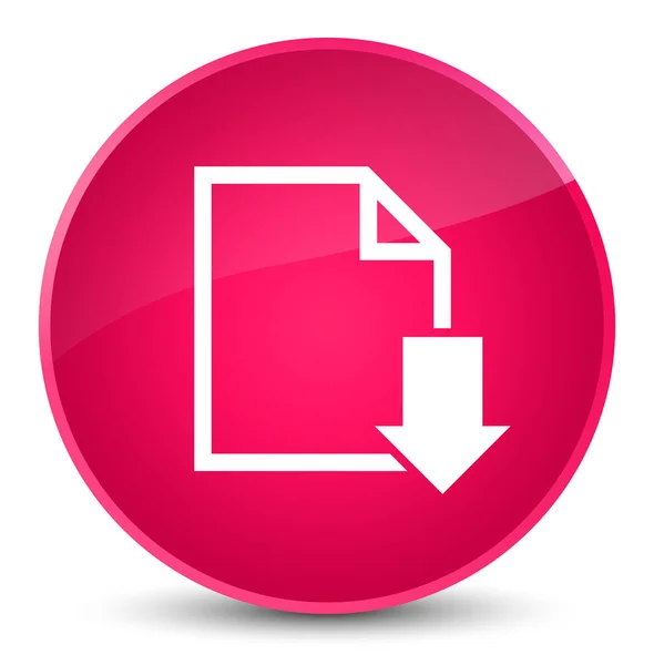 Download document icon elegant pink round button — Stock Photo, Image