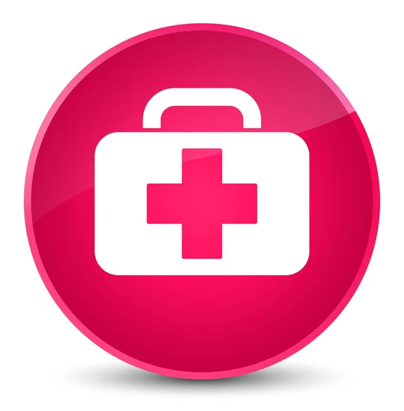 Bolso médico icono elegante botón redondo rosa — Foto de Stock