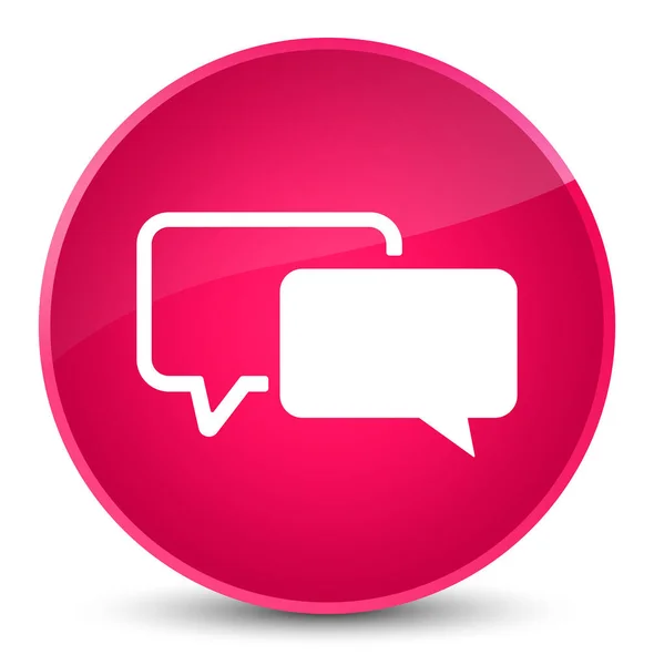 お客様の声アイコン エレガントなピンクの丸いボタン — ストック写真