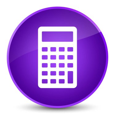 Hesap makinesi simge zarif mor yuvarlak düğmesi
