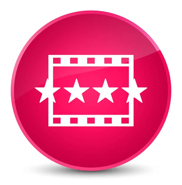Movie reviews icon elegant pink round button