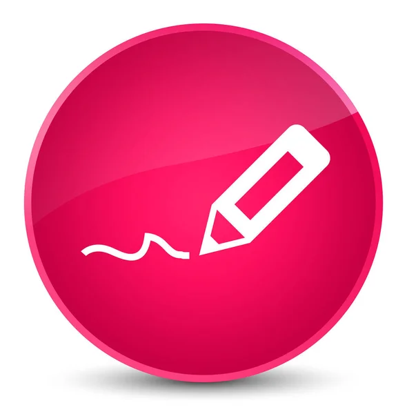 Regístrate icono elegante botón redondo rosa — Foto de Stock